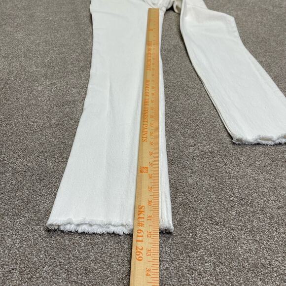 Abercrombie & fitch womens ultra high rise straight jeans sz 0R/25 button fly - Picture 4 of 12